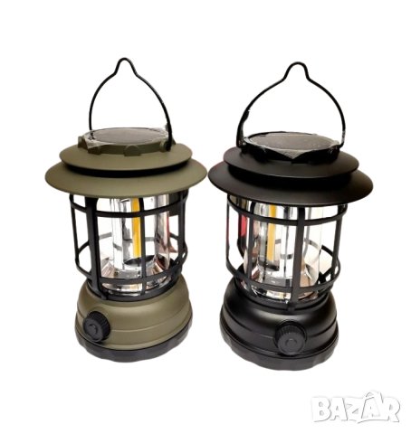 Къмпинг COB Led соларна лампа със акумулаторна батерия и USB зареждане, снимка 2 - Соларни лампи - 40417206