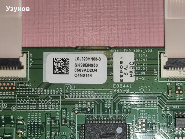 T-con board LSJ320HN03-S за панел LTJ320HN07-V, снимка 2 - Части и Платки - 49421084