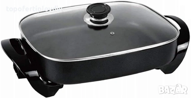 Електрически тиган Shov,30 x 40 cm,Гаранция, снимка 3 - Котлони - 53655336