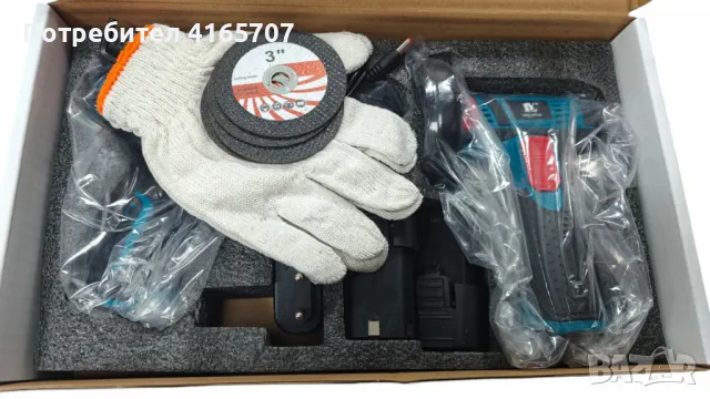 Професионален акумулаторен комплект 2 в 1 – Винтоверт и Ъглошлайф с литиева батерия, снимка 3 - Винтоверти - 49020274