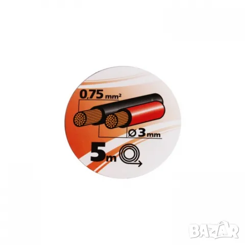 Комплект многожилен кабел за тонколони 0.75 mm² 5 m 2 броя, снимка 4 - Аксесоари и консумативи - 55865571