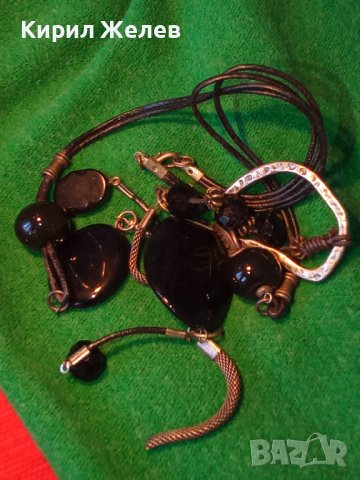 МНОГО АРТИСТИЧНА МАРКОВА ПОСРЕБРЕНА ОГЪРЛИЦА с ЦВЕТНИ ПОЛИРАНИ КРИСТАЛИ 34738, снимка 3 - Колиета, медальони, синджири - 39188719