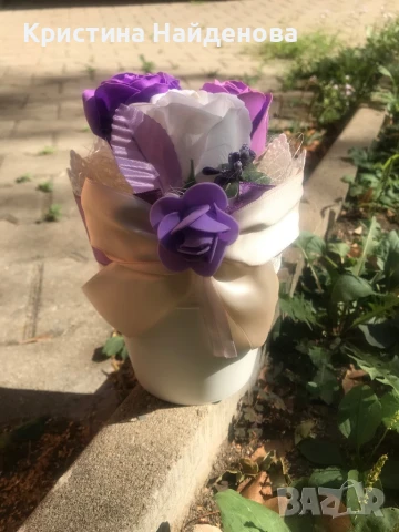 Подаръци със сапунени рози , снимка 7 - Декорация за дома - 39231486