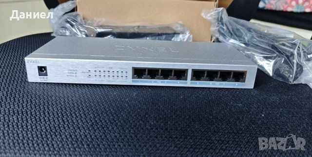 8 портов гигабитов PoE+ суич Zyxel GS1008HP