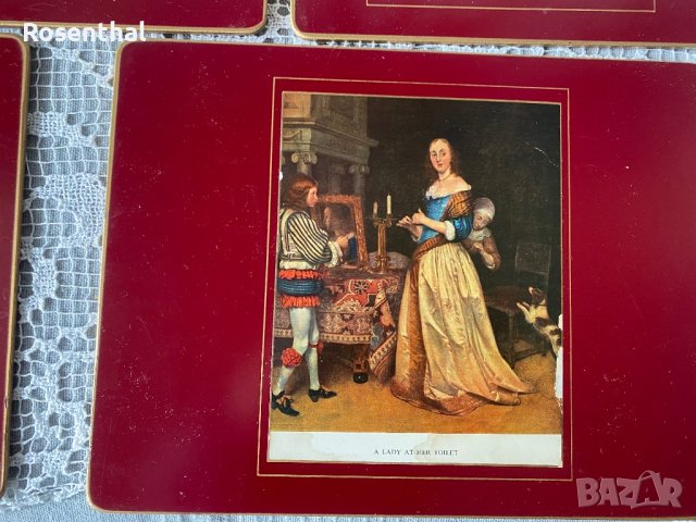 Английски коркови подложки -комплект 8 броя, снимка 3 - Прибори за хранене, готвене и сервиране - 41682907