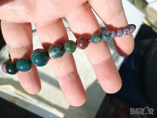 Гердан с натурални Ахати, снимка 10 - Колиета, медальони, синджири - 52375981