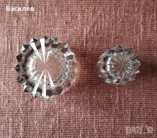Продавам  ретро кристален пепелник комплект с цигаретник, снимка 5 - Антикварни и старинни предмети - 39292868