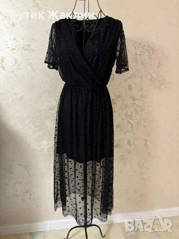 Дамска рокля с тюл