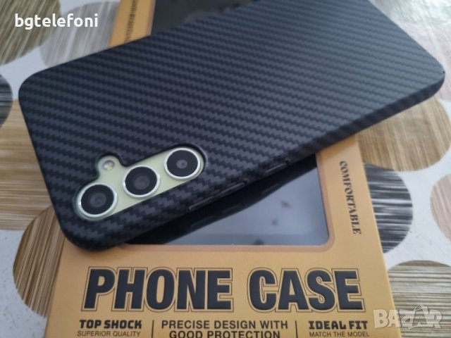 Samsung S23,S23 Ultra,A34,A54,A53 твърд тънък гръб с карбонов ефект , снимка 2 - Калъфи, кейсове - 41455180