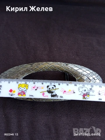 Дамска катарама тока за колан метална на ромбове сребрист цвят 15094, снимка 5 - Колани - 51145845