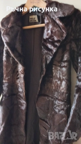 Старинни Датско и Нидерландско производство палта от естествена кожа и косъм, снимка 3 - Палта, манта - 51762331