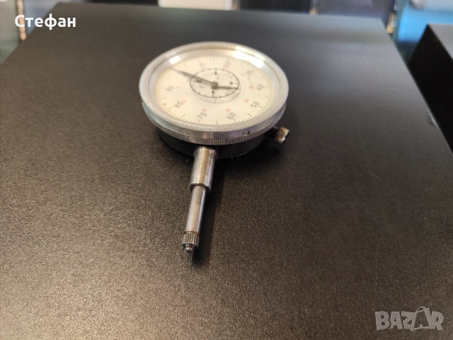 Индикаторен часовник от 0 до 10мм. Точност 0,01мм. В отлично състояние., снимка 5 - Други инструменти - 51983007