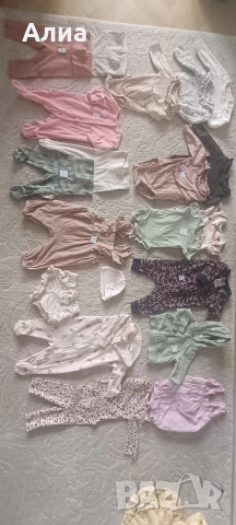 Лот от бодита, клинчета, ританки, гащеризони-21части - намаление, снимка 9 - Комплекти за бебе - 53711611