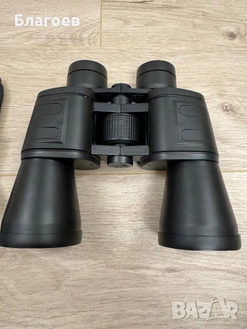 Нов Бинокъл с голямо зрително поле 10х50 с калъф и кърпичка за почистване, снимка 5 - Други спортове - 51313861