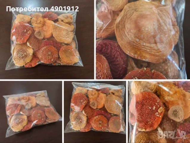 Сушени шапки Червена мухоморка Amanita muscaria, снимка 2 - Други - 55466071