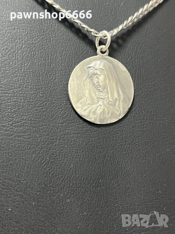 Сребърна висулка 925 проба -  БОГОРОДИЦА