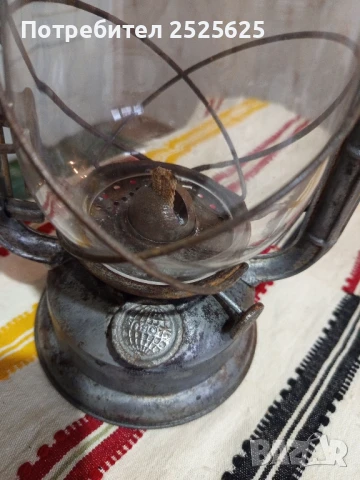 Голям газен фенер "Глобус 107", снимка 3 - Антикварни и старинни предмети - 51307218