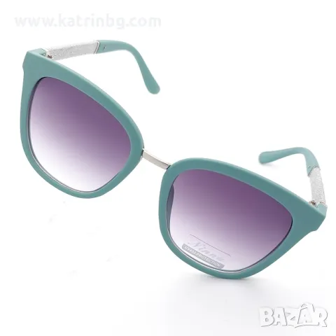 Слънчеви очила котешко око тюркоаз с брокат Код на продукта:DASL-34, снимка 3 - Слънчеви и диоптрични очила - 49891204