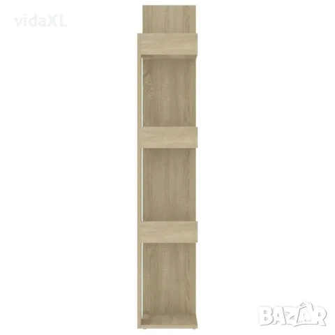 vidaXL Шкаф библиотека, дъб сонома, 86x25,5x140 см, инженерно дърво, снимка 5 - Ракли - 56147791