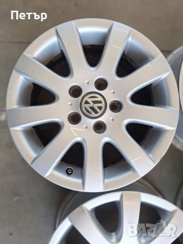 ОРИГИНАЛНИ АЛУМИНИЕВИ ДЖАНТИ ЗА ФОЛСВАГЕН -5Х112Х57-15 цола, снимка 2 - Гуми и джанти - 50700092