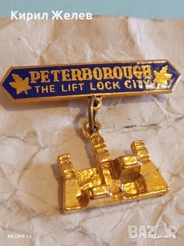 Значка сувенир ПИТЪРБЪРО ГРАДА на ЛИФТОВИЯ ШЛЮЗ 52827, снимка 7 - Колекции - 53164223