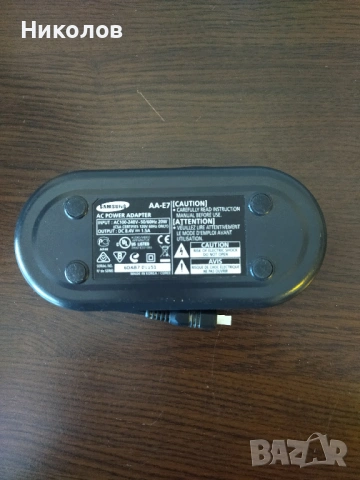 Продавам адаптер Samsung AA-E7 за видео камера,плоска букса., снимка 3 - Батерии, зарядни - 53588577