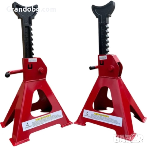 Комплект стойки за автомобил 3т. 190-425мм + Хидравличен крик тип крокодил 2т., снимка 5 - Други инструменти - 52253209