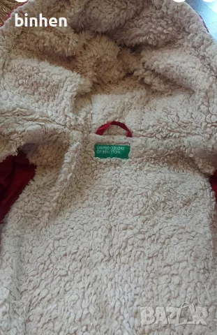 Детско зимно яке Benetton 2-4г., снимка 3 - Детски якета и елеци - 56113659