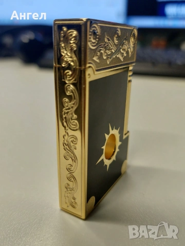 Луксозна метална запалка Dupont, снимка 2 - Запалки - 53466395