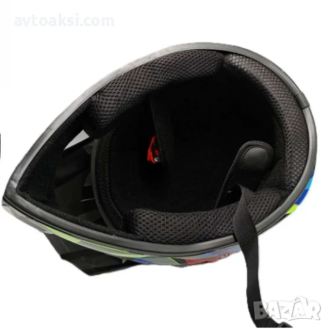 Каска Крос Мотор/Скутер/Бъги/Вело/АТВ с Очила -YF041, снимка 5 - Аксесоари и консумативи - 50827118