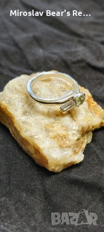 Елегантно сребърно пръстенче с цирконче (размер 17мм) , снимка 4 - Пръстени - 42088162