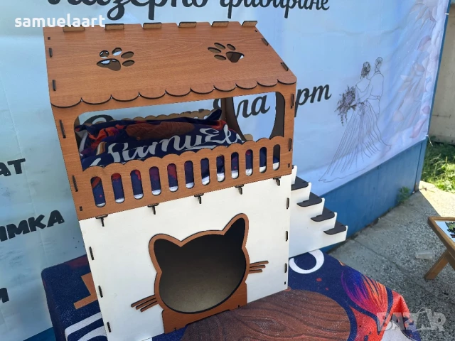 Дървена къщи за котки, снимка 10 - За котки - 50927891