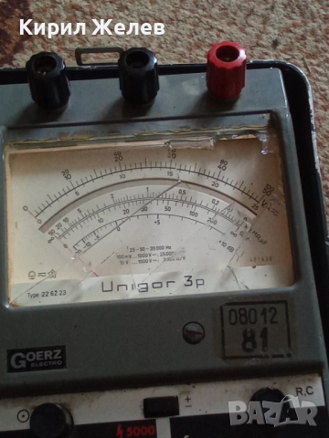 Мултицет GOERZ ELEKTRO стар рядък модел уникат за КОЛЕКЦИОНЕРИ 51665, снимка 10 - Антикварни и старинни предмети - 52035445