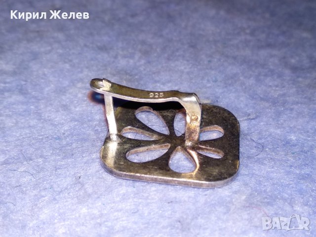 ПРЕКРАСНА ФЛОРАЛНА АЖУРНА СРЕБЪРНА ОБЕЦА СРЕБРО 925 с АНГЛИЙСКА ЗАКОПЧАЛКА 28047, снимка 6 - Обеци - 40938297