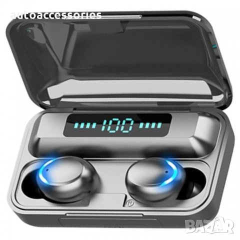 3000052445 Безжични bluetooth 5.0 слушалки F9 -5С TWS , черни, #