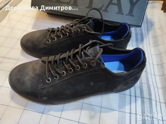 Оригинални нови мъжки обувки REPLAY велур/неопрен размер 44, снимка 2 - Маратонки - 47639088