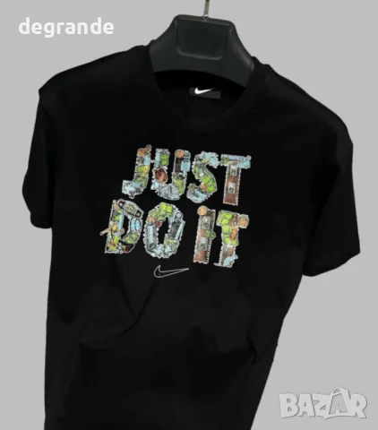 Черна мъжка тениска Just do it