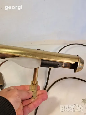 ретро бронзова стенна лампа за осветление на картина, огледало  7/4, снимка 3 - Декорация за дома - 49820551