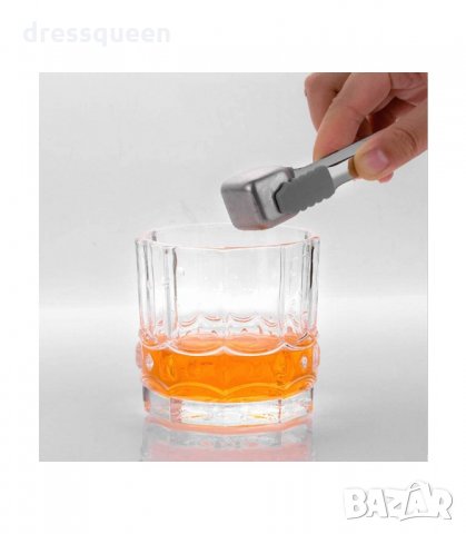 2909 Метални кубчета за охлаждане на напитки с щипка, снимка 7 - Аксесоари за кухня - 34265907