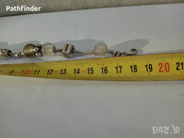 Сребърна гривна Пандора сребро 925, снимка 14 - Гривни - 47840165