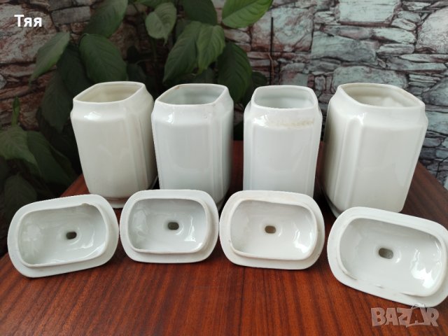 Бели буркани за подправки , снимка 6 - Други ценни предмети - 40781979
