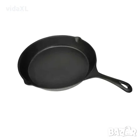 vidaXL Чугунен тиган, кръгъл, 30 см
