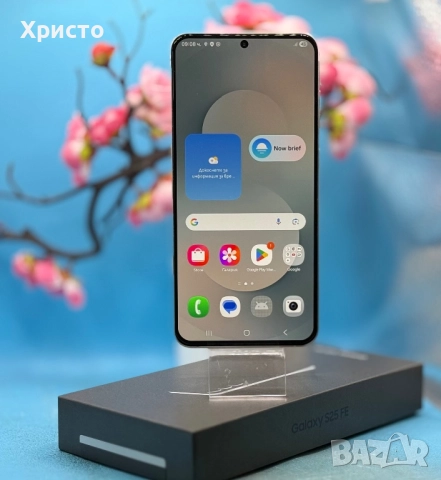 ГАРАНЦИОНЕН!!! Samsung Galaxy S25 FE, Dual SIM, 8GB RAM, 256GB, 5G, Бял , снимка 2 - Samsung - 52770989