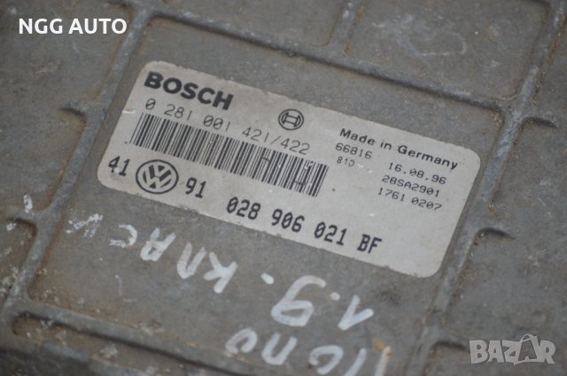Компютър Двигател (ECU) Bosch 0 281 001 421/422 | 028 906 021 BF , снимка 2 - Части - 39273563