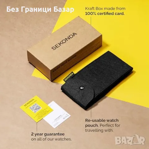 Нов Елегантен Sekonda Часовник женски Дамски Златист 22мм Римски Цифри, снимка 3 - Дамски - 50286068