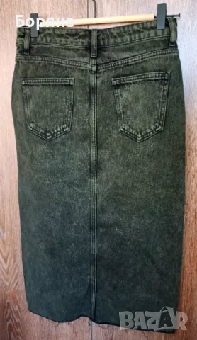 Zara нова с етикет пола сив деним, снимка 8 - Поли - 50057487