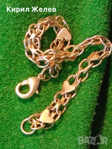 ДЕБЕЛО ПОСРЕБРЕНА АРТ ГРИВНА от БЛАГОРОДНА СТОМАНА РОМАНТИЧНА ВИНТИДЖ ПЛЕТКА със СЪРЧИЦА 49279, снимка 18 - Гривни - 49886296