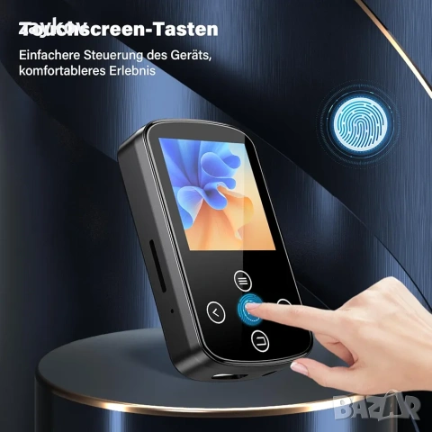 128GB MP3 плейър Bluetooth 5.3, LIUWID мини, снимка 5 - Друга електроника - 53112706