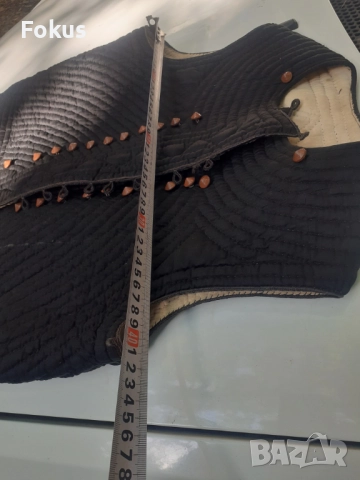 Стара възрожденска дреха елек елече антерия носия - черно, снимка 7 - Антикварни и старинни предмети - 51596786