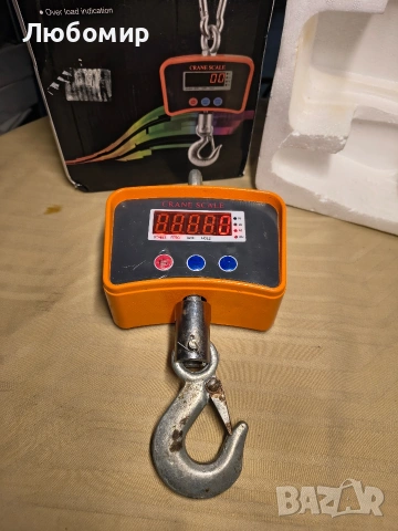 ZEYUAN 500 кг/1102 фунта Цифрова LED висяща везна Преносима тежкотоварна везна за кран 1500 , снимка 5 - Везни - 53622401